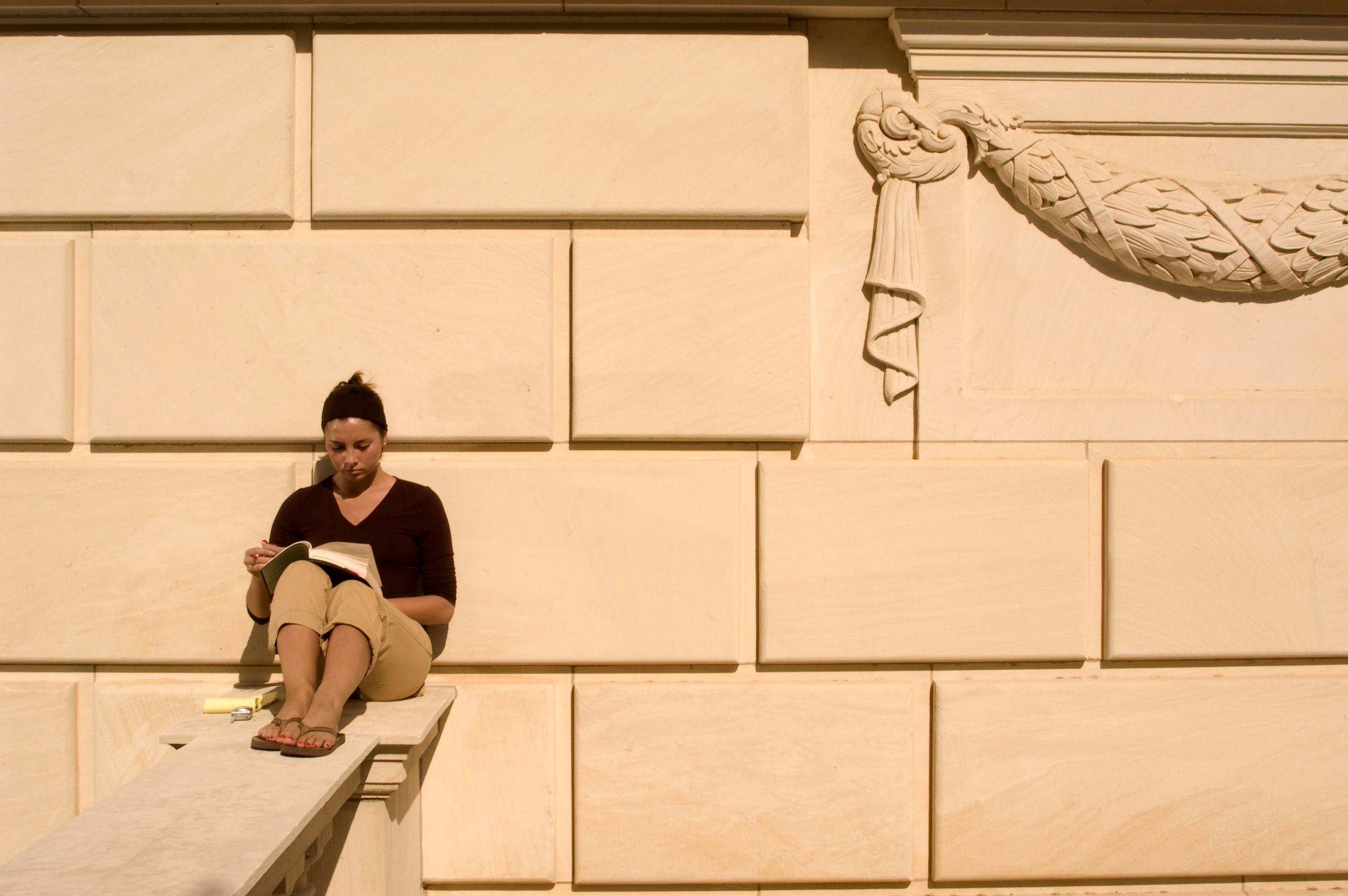 student studying